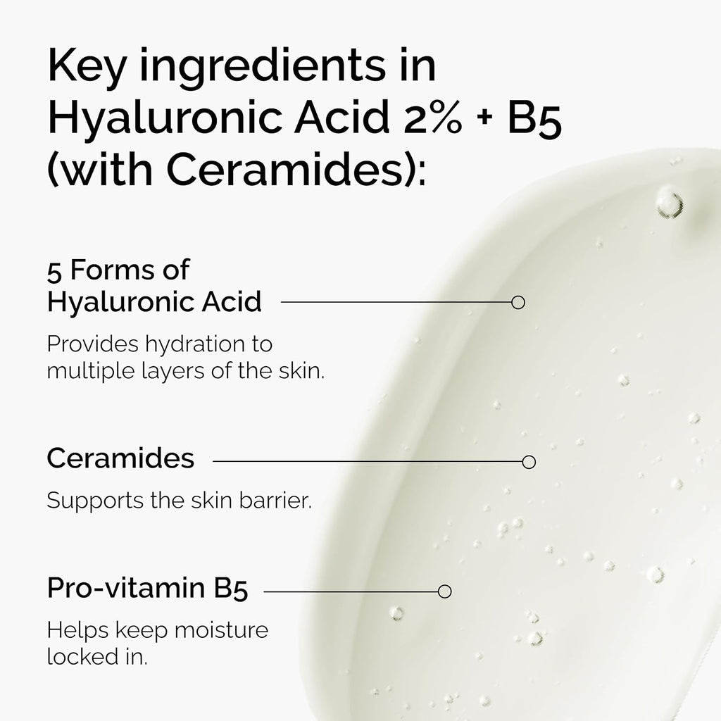 The Ordinary Hyaluronic Acid 2% + B5 + Ceramides Serum – Deep Hydration & Skin Barrier Repair – 100% Original in Pakistan