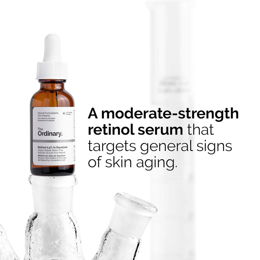 The Ordinary Retinol 0.5% in Squalane – Anti-Aging Serum for Fine Lines, Wrinkles & Texture – 100% Original in Pakistan