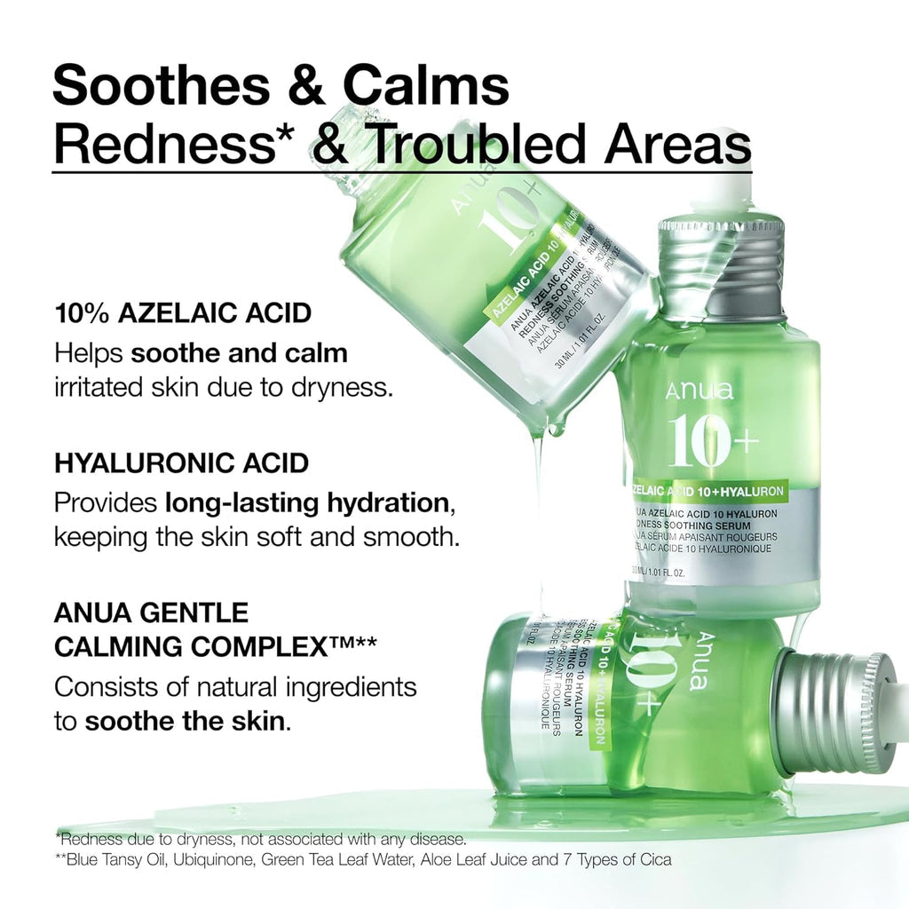 [ANUA]-Azelaic Acid 10 Redness Soothing Serum 30ml – Authentic Korean Skincare in Pakistan