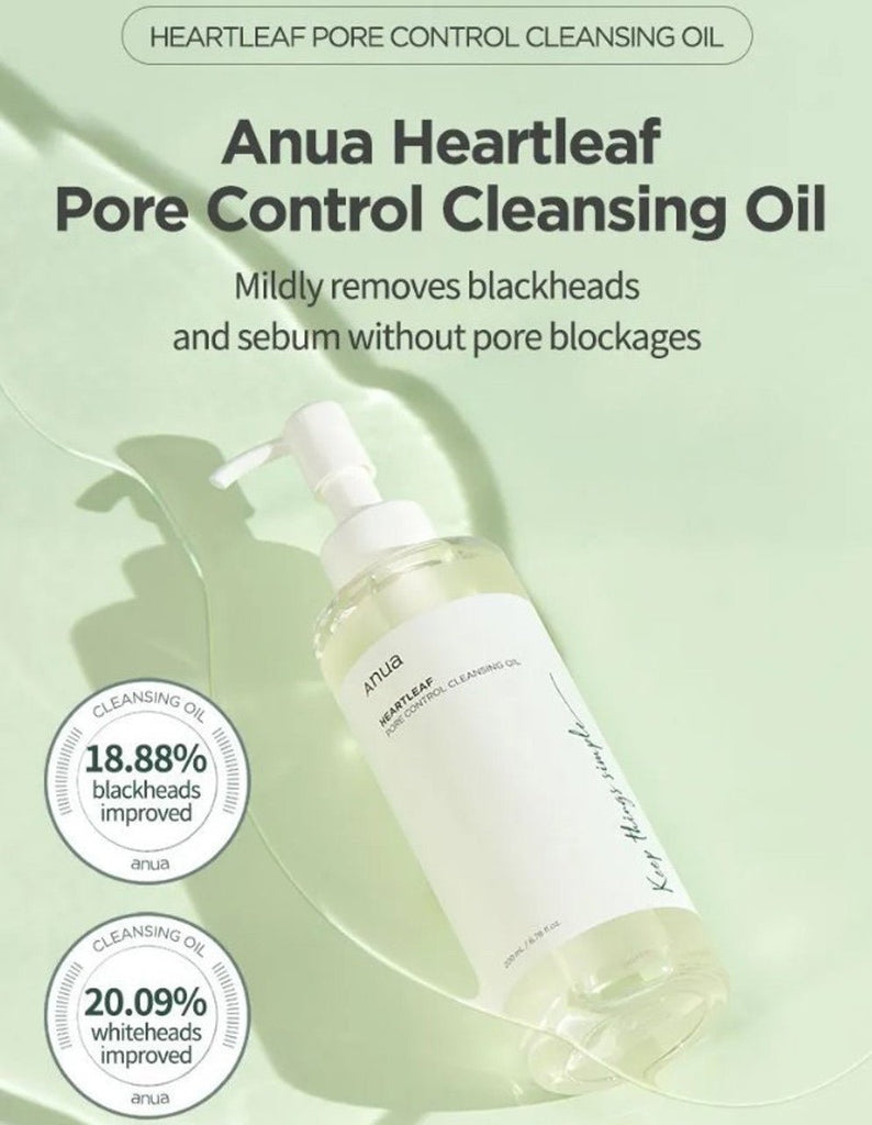ANUA Heartleaf Pore Control Cleansing Oil – Best Korean Cleanser Oil for Sensitive Skin in Pakistan