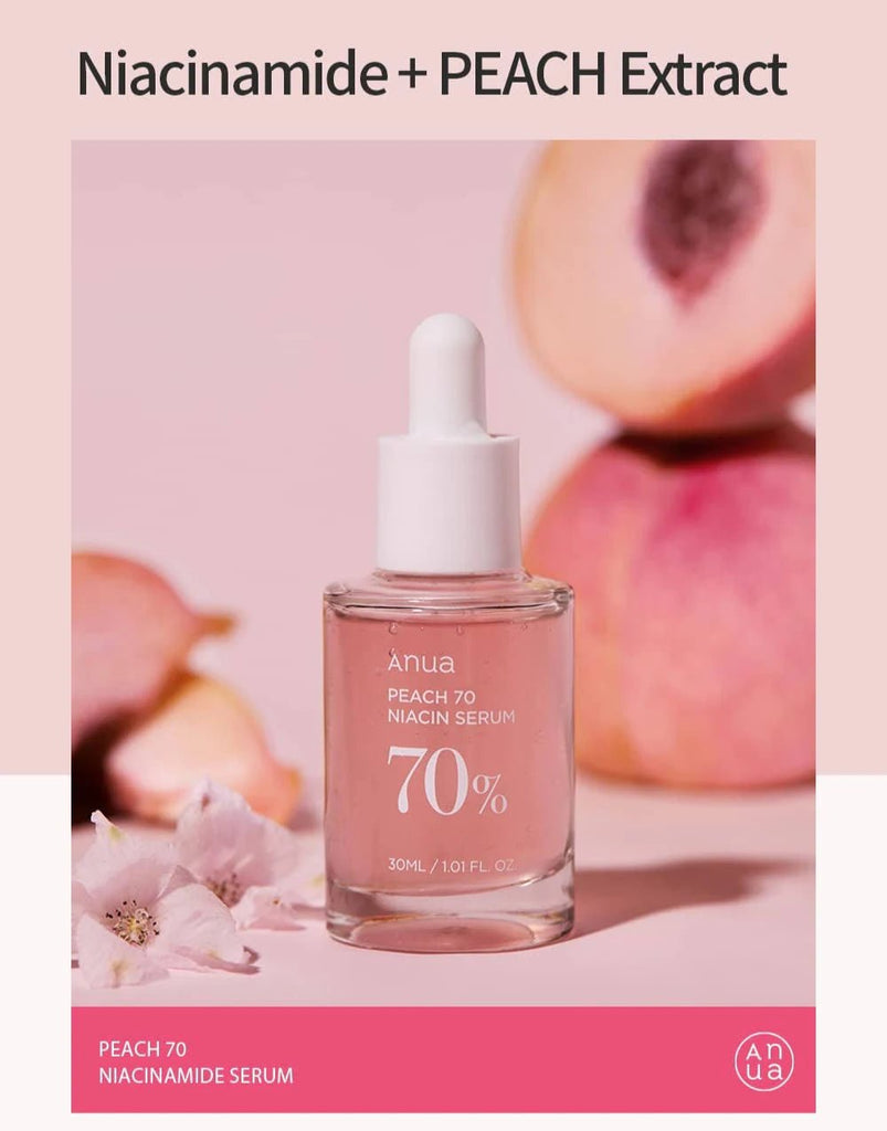 ANUA Peach 70% Niacinamide Serum 30ml – Brightening Serum | 100% Authentic Korean Skincare in Pakistan