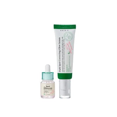 AXIS-Y Best Glow Duo Set – Dark Spot Serum + Blemish Spot Treatment for Acne Scars & Skin Brightening