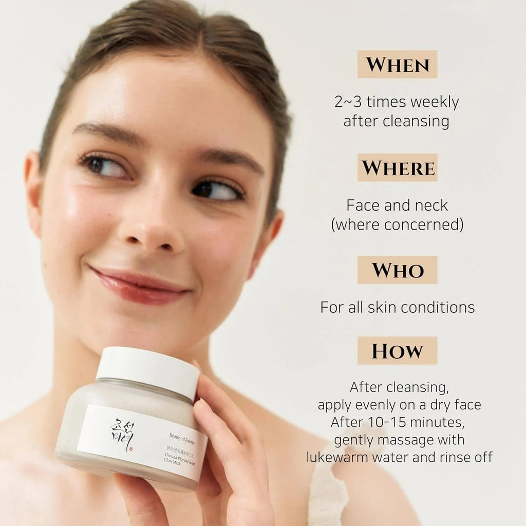 [Beauty of Joseon] Ground Rice & Honey Glow Mask 150ml – Authentic Korean Skincare in Pakistan