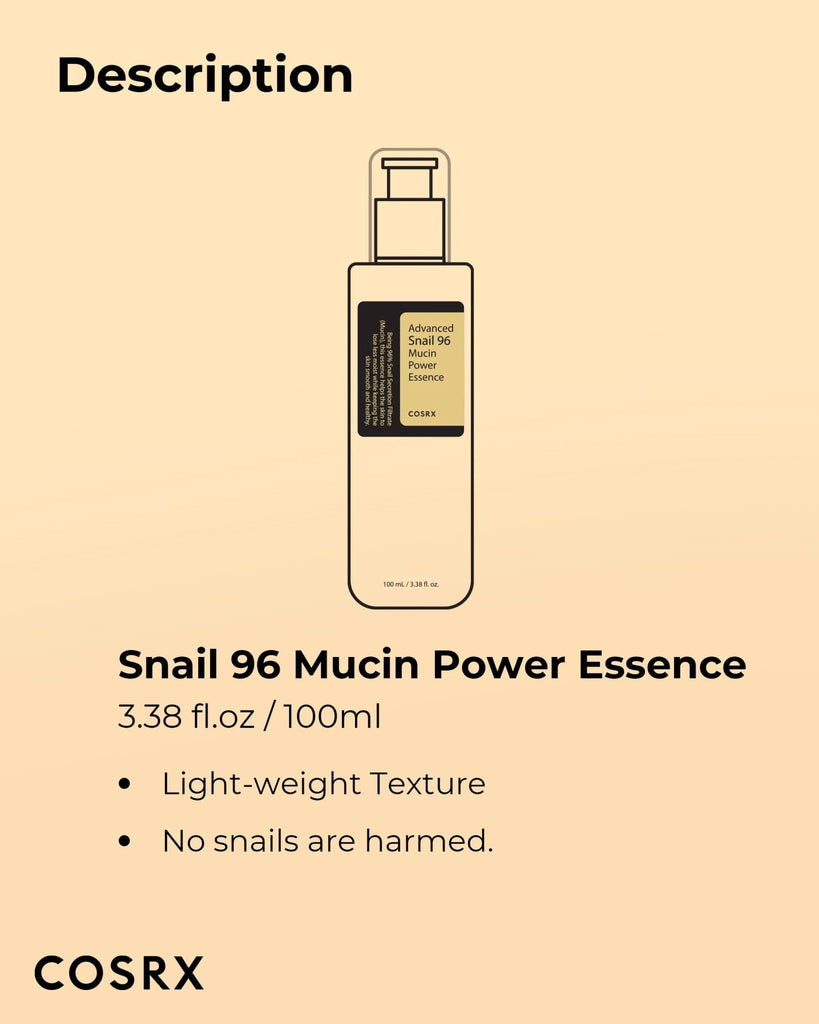 COSRX Advanced Snail 96 Mucin Power Essence 100ml – Korean Snail Mucin for Skin Repair & Hydration in Pakistan