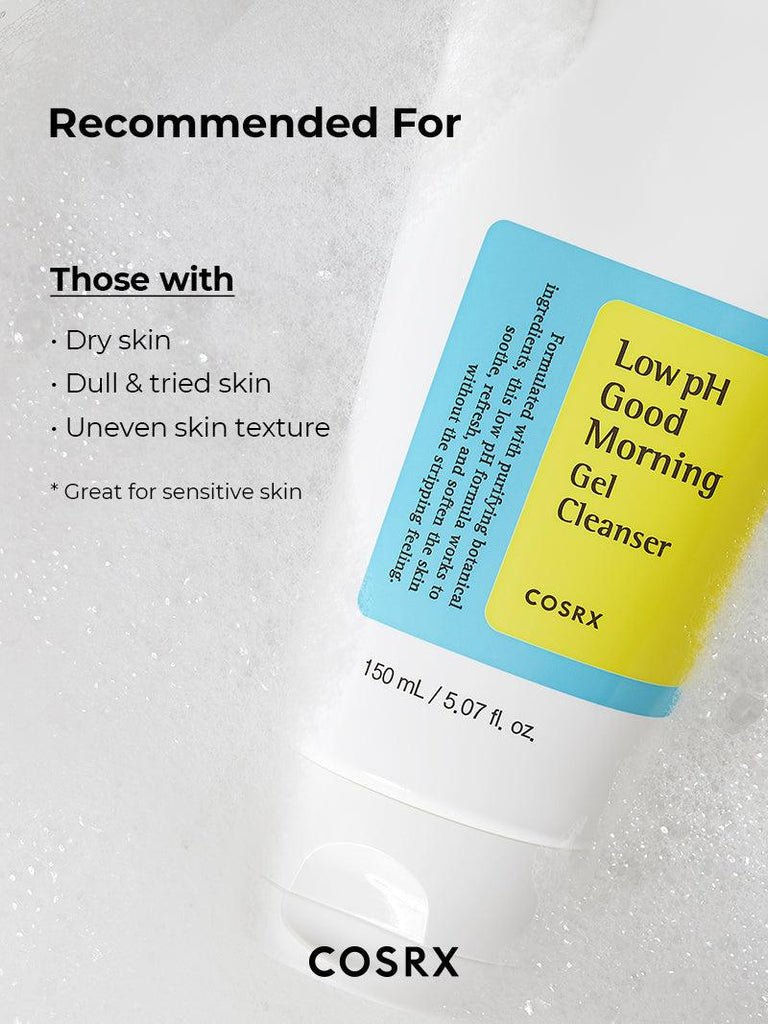 COSRX Low pH Good Morning Cleanser 150ml –100% authentic Korean Face Wash for Sensitive Skin in Pakistan