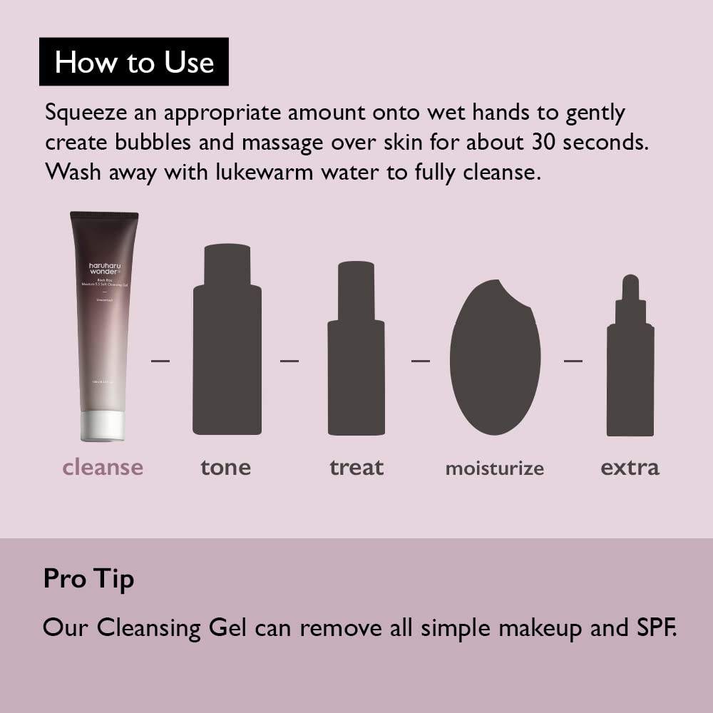 [ Haruharu Wonder] Black Rice Moisture 5.5 Soft Cleansing Gel 100ml - Authentic Korean skincare Evoraa Pakistan