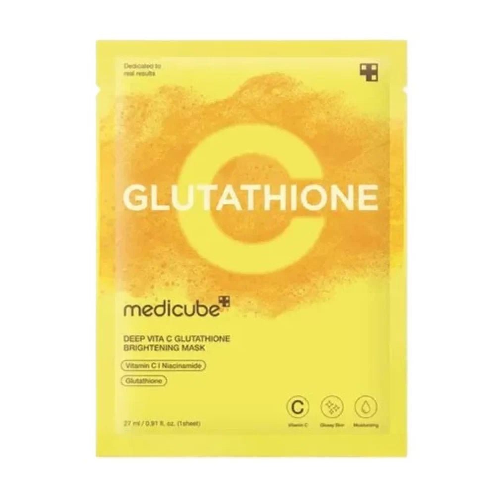 Medicube Deep Vita C Glutathione Brightening Mask – 1 Sheet - Authentic Korean skincare in Pakistan