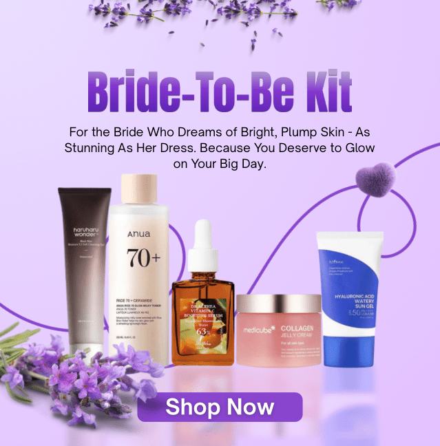 [Pre-Wedding] Korean Skincare Kit for Brides – Glow, Brighten & Hydrate in 5 Easy Steps